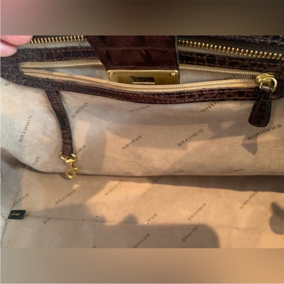 Brahmin Annabelle Rare Tri-texture Anaconda Satchel - Picture 10 of 11